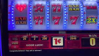 Slot Machine  5 I Love Jackpots with a Heart On It Resort World Catskill New York Cimeback [upl. by Monahan]