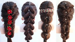 6 different ponytail hairstyle for wedding gown dress [upl. by Kain228]