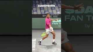 ATP 6 Felix AugerAliassime modern forehand 테니스 tennis 테니스레슨 정진화테니스레슨 테니스포핸드 tennisforehand [upl. by Inotna]