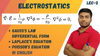 Differential Form Of Gauss Law What Is Poissons And Laplaces Equation In English truthofphysics [upl. by Elsey]