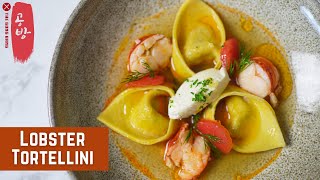 Lobster Tortelloni with Lobster Consomme  Lobster Tortelloni Soup [upl. by Thornie]