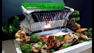 How to make Beautiful Waterfall at home Very Easy  DIY [upl. by Arno]