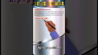 Leyes de idempotencia  Leyes lógicas teoría y ejercicios resueltos leyeslogicas [upl. by Imrots]