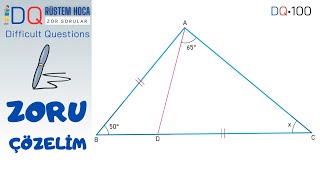 ZORU 100 Difficult Questions100 geometry matematik mathematics olympiad tyt ayt maths math [upl. by Anaig]