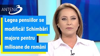 Legea pensiilor se modifică Schimbări majore pentru milioane de români [upl. by Wexler]