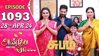 Anbe Vaa Serial  Episode 1093  28th April 24  Virat  Shree Gopika  Saregama TV Shows Tamil [upl. by Tybi]