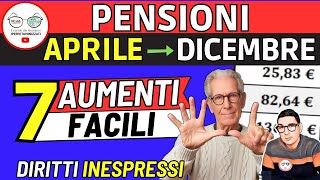 ✅ PENSIONI da Aprile ➔ AUMENTI facili INPS da 136 a 401€ ❗DIRITTI INESPRESSI MINIME INVALIDI SOCIALI [upl. by Alroy]