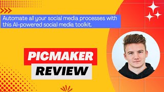 Picmaker Review Demo  Tutorial I Create publish and analyze social posts on autopilot [upl. by Elin]