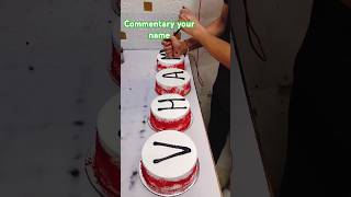 Name cake 🎂😍 cake welcomecake cakemaking cakedesign birthdaycake shorts status [upl. by Hakilam]