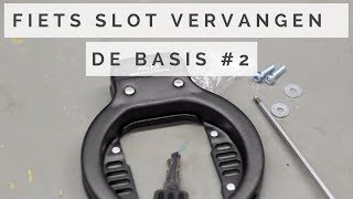 Fietsslot vervangen  Fiets slot monteren [upl. by Bertina]