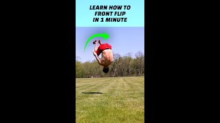 Learn How to Front Flip Softly  In 1 Minute [upl. by Leventhal]