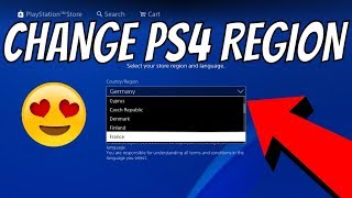 HOW TO Change PSN Country Region  Change PS4 PlayStation Store Language [upl. by Marlene401]