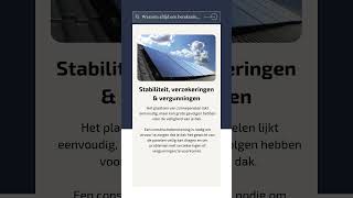 Waarom een constructiebereking laten maken voor zonnepanelen [upl. by Asiled]