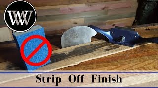 How to Strip Wood Finish the Easy Way  NO SAND PAPER NEEDED [upl. by Beilul]