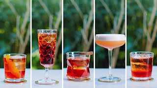 How to make a Negroni cocktail  5 WAYS  Delightful Drinks [upl. by Shimkus]