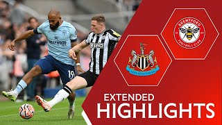 Newcastle United 10 Brentford  Extended Highlights [upl. by Courcy]