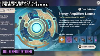 ALL 6 STAGES FULL GAMEPLAY WALKTHROUGH  Energy Amplifier Lemma  Genshin Impact 48 [upl. by Monti]