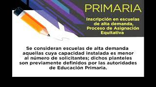 INSCRIPCIÓN EN ESCUELAS DE ALTA DEMANDA PROCESO DE ASIGNACIÓN EQUITATIVA [upl. by Adlare]