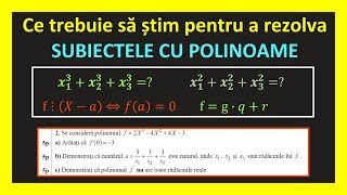 BACALAUREAT MATEMATICA 2023 SUBIECTUL 2 REZOLVAT POLINOAME RELATIILE LUI VIETE M2 PROFIL TEHNOLOGIC [upl. by Rramel]