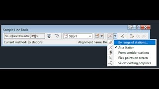 Create sample lines by range of stations in Civil 3D [upl. by Liuka995]