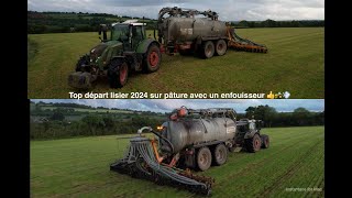 Lisier 2024 Top départ avec lETA Pinabel au lisier avec un enfuisseur a disque🍀🚜💨 [upl. by Nnylecyoj]