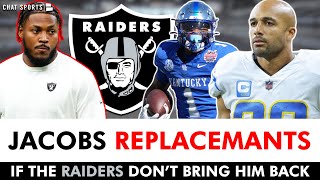 Josh Jacobs Replacements In Free Agency amp The 2024 NFL Draft IF The Raiders Don’t ReSign Their RB [upl. by Ahsilra]