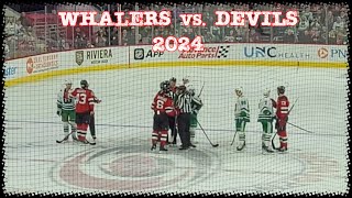 Whalers carolina hurricanes vs New Jersey Devils Whalers Night [upl. by Anirbas192]