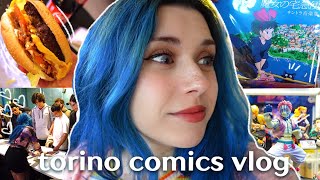 TORINO COMICS VLOG Anime Merch Zona Rossa e 1°volta sul Palco [upl. by Leirraj]