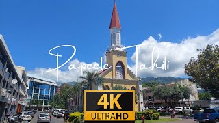 Morning Walk through Papeete on the Island of Tahiti 4K [upl. by Lacsap]