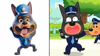 Sheriff Labrador  CRYING BABY  Drawing Meme 3D  Sheriff Labrador Police [upl. by Mosra84]