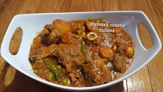 FRIED MEAT WITH POTATOES  LAMB CURRY RECIPE MEAT STEW SWAHILI FOOD KENYA RECIPE [upl. by Hselin]