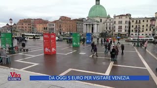 Venezia da oggi parte il ticket per visitare la città  La vita in diretta 25042024 [upl. by Otina296]