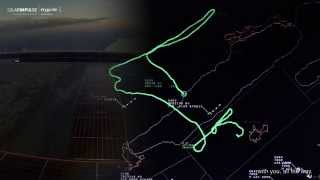 Solar Impulse test flight on skyguides radar time lapse [upl. by Sirenay]