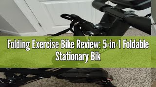 KALWOL Folding Exercise Bike Review 5in1 Foldable Stationary Bike Upgraded 16level Magnetic [upl. by Nosnej]