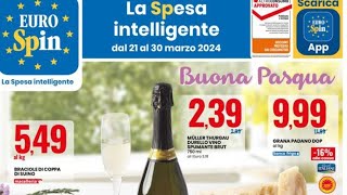 Volantino EUROSPIN 🗞dal 21 al 30 MARZO 2024anteprima [upl. by Ogawa300]