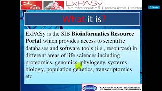 Expasy Bioinfo [upl. by Souza]