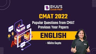 CMAT 2022  Popular Questions from CMAT Previous Year Question Papers  English  BYJUS MBA Exams [upl. by Siron]