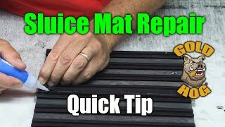 Sluice Mat Repair [upl. by Ahsiekan439]