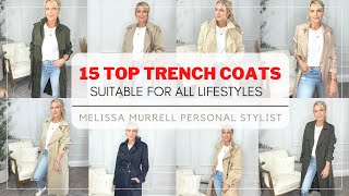 15 TOP TRENCH COATS 2022 Every Style to Suit Every Lifestyle Trench Coat amp Raincoat Haul [upl. by Hirasuna]