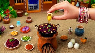 Miniature Stir Fry Eggs With Red Beetroot  Yummy Beetroot Scotch Egg Anda Recipe  Yummy Cooking [upl. by Clere671]