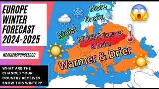 Europe Winter Forecast 20242025 [upl. by Annais]