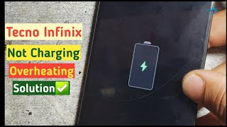 Tecno Infinix Not Charging Over Heat problem Solution by waqas mobile [upl. by Anaile113]