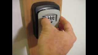 Master Lock 5401D Key Box How to Reset the Combination [upl. by Halueb]