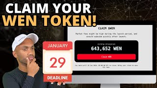 How To Claim Your WEN Airdrop All Steps Shown [upl. by Cirek]