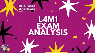 L4M1 Past Exam Analysis [upl. by Kersten934]