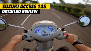 Suzuki Access 125 New Model Review  SR Motoworld [upl. by Marolda684]