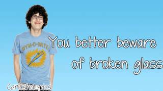 Matt Bennett  Broken Glass Lyrics Video HD [upl. by Saraann]