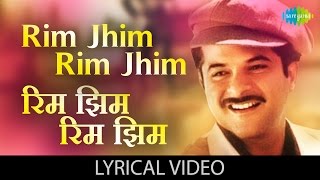 Rim Jhim Rim Jhim with lyrics  रिम झिम रिम झिम गाने के बोल  1942Love Story  Anil Kapoor Manisha [upl. by Ajiram]