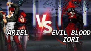 KOF MUGEN Ariel VS Evil Blood Iori [upl. by Ruben]