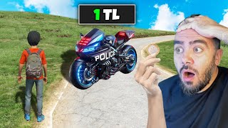 DÜNYANIN EN HIZLI MOTORUNU 1 TL YE ALDIM  GTA 5 MODS [upl. by Tamis531]